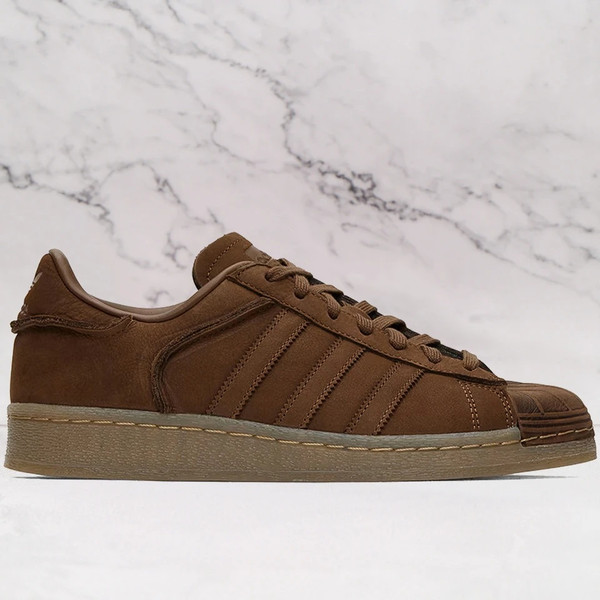 ADIDAS ORIGINALS  Brown Superstar 82 Sneakers