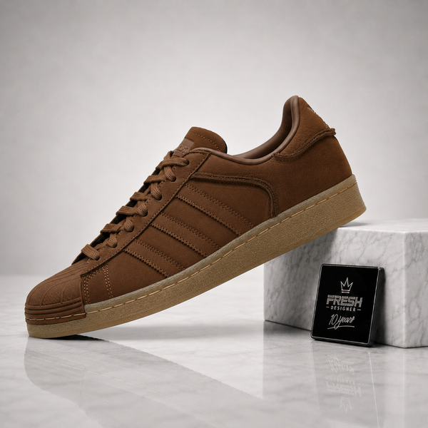 ADIDAS ORIGINALS  Brown Superstar 82 Sneakers