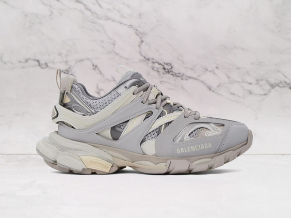 BALENCIAGA Gray Track LED Sneakers – Futuristic Light-Up Shoe