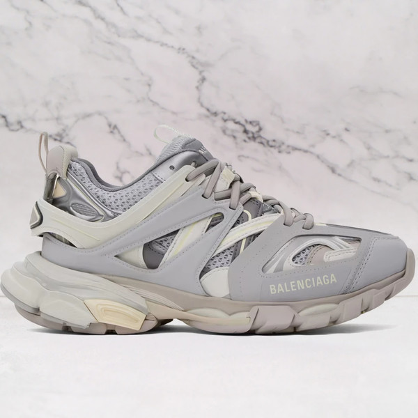 BALENCIAGA  Gray Track LED Sneakers