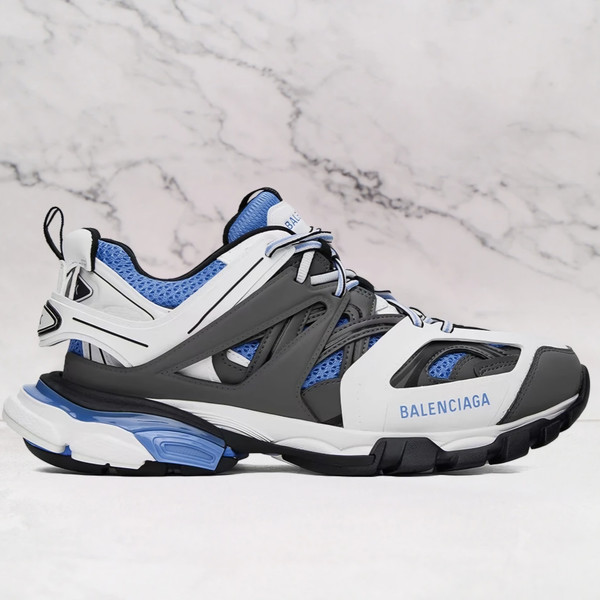 Balenciaga Track Sneakers White and Blue
