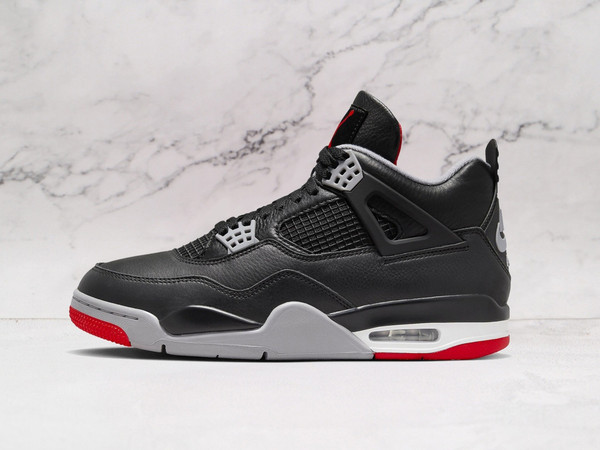 Jordan 4 Bred Reimagined – Black & Red Retro Sneaker