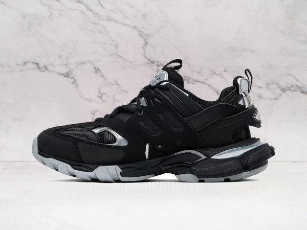 Balenciaga Track Sneakers Black Silver – Chunky Designer Shoes