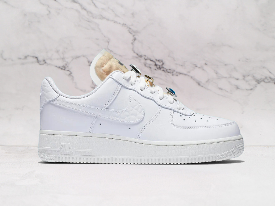 Nike Air Force 1 '07 LX 'Bling' – Summit White Leather Upper with Jewel Embellishments