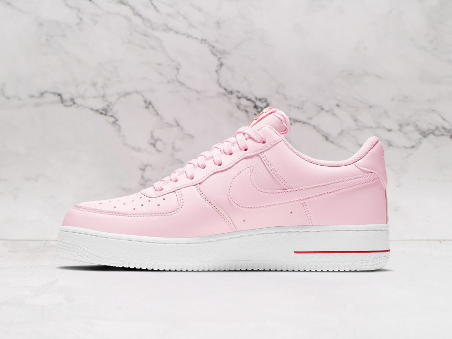 Nike Air Force 1 '07 LX 'Thank You Plastic Bag Pink Foam' – Pink Foam Leather with Rose Graphic on Midsole