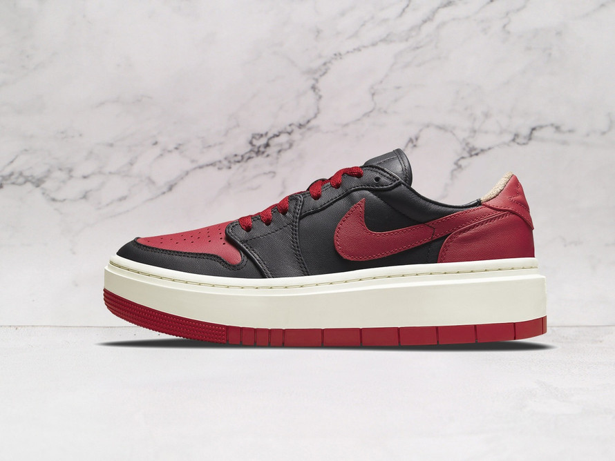 Air Jordan 1 Elevate Low SE 'Bred' – Women's Platform Sneaker