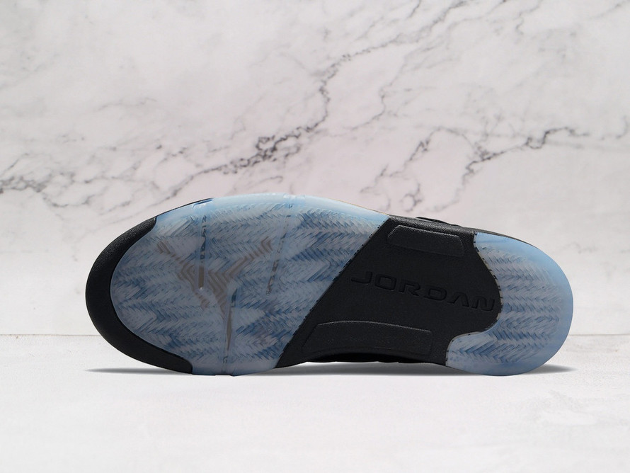 Custom Diploma-Inspired Sock Liners on Jordan 5 Wings