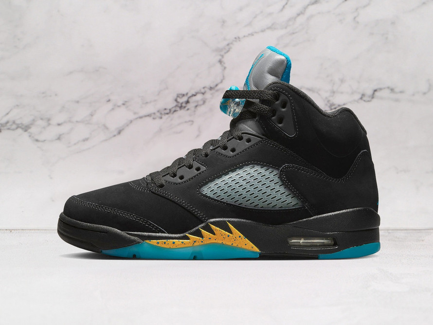 Air Jordan 5 Retro Aqua – Black & Blue Sneaker
