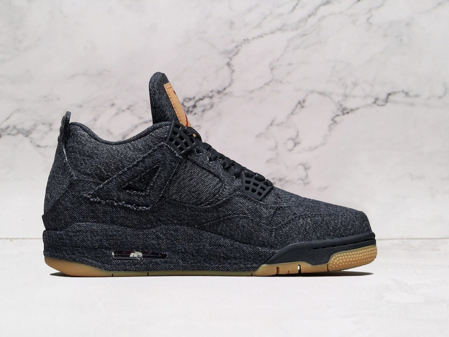 Levi’s x Jordan 4 – Black Denim with Red Tab Branding