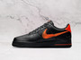 Nike Air Force 1 LV8 'Zig Zag' Black Orange – Tumbled Leather with Vibrant Stitching