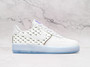 Nike Air Force 1 '07 Premium Swoosh Pattern – White Leather Upper with Multi-Color Swoosh Designs