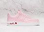 Nike Air Force 1 '07 LX 'Thank You Plastic Bag Pink Foam' – Pink Foam Leather Upper with Rose Graphic on Midsole