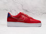 Nike Air Force 1 Low 'First Use University Red' – Red Leather and Suede Upper with White Swoosh Outline