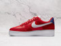 Nike Air Force 1 Low 'First Use University Red' – Red Leather and Suede with White Swoosh Outline