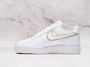 Air Force 1 Icon Clash White – Metallic Gold Accents
