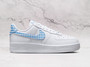 Nike Air Force 1 Low Blue Gingham (DZ2784-100)—white leather, blue plaid Swoosh.