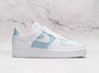 Nike Air Force 1 Low LXX Glacier Blue sneaker with split Swoosh