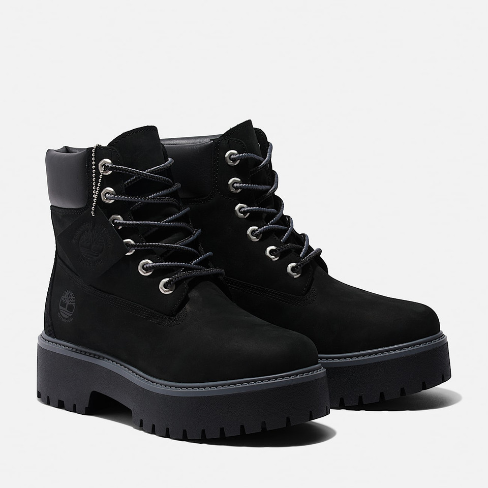 Timberland Black Waterproof Platform Boot