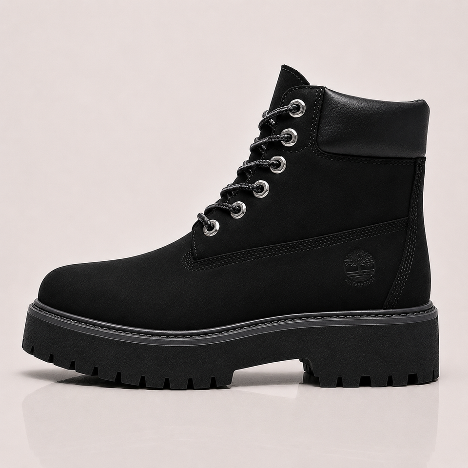 Timberland Black Waterproof Platform Boot