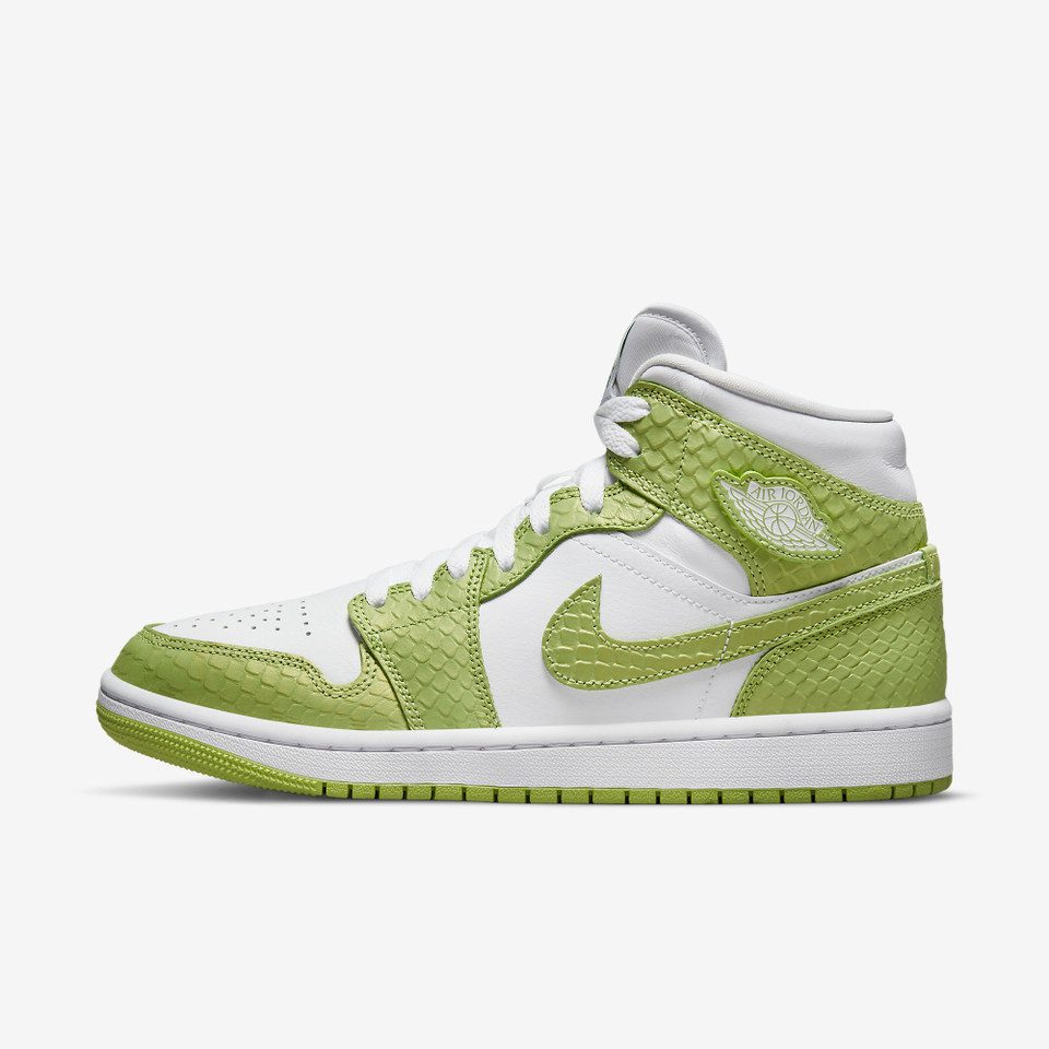 Air Jordan 1 Mid Green Python