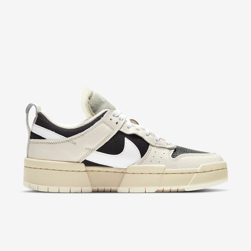 SB Dunk Low Disrupt Pale ivory Black