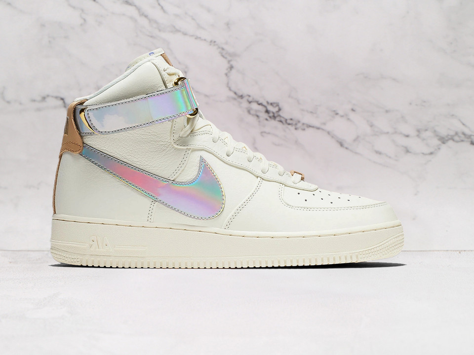 Nike Air Force 1 High The Bund with iridescent Swoosh