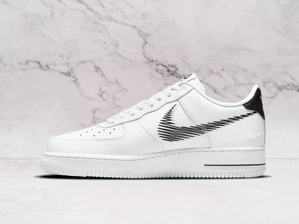 Nike Air Force 1 Low 'Zig Zag' White/Black – Bold Redefinition of a Classic