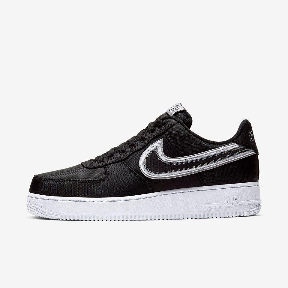 Air Force 1 Reverse Stitch Black