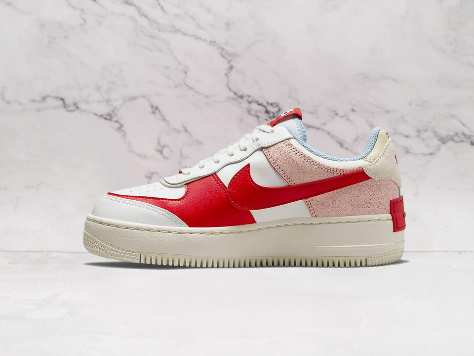 Nike Air Force 1 Shadow 'Cracked Leather' – Layered Design with Textured Overlays Nike Air Force 1 Shadow 'Cracked Leather' – Layered Design with Textured Overlays
