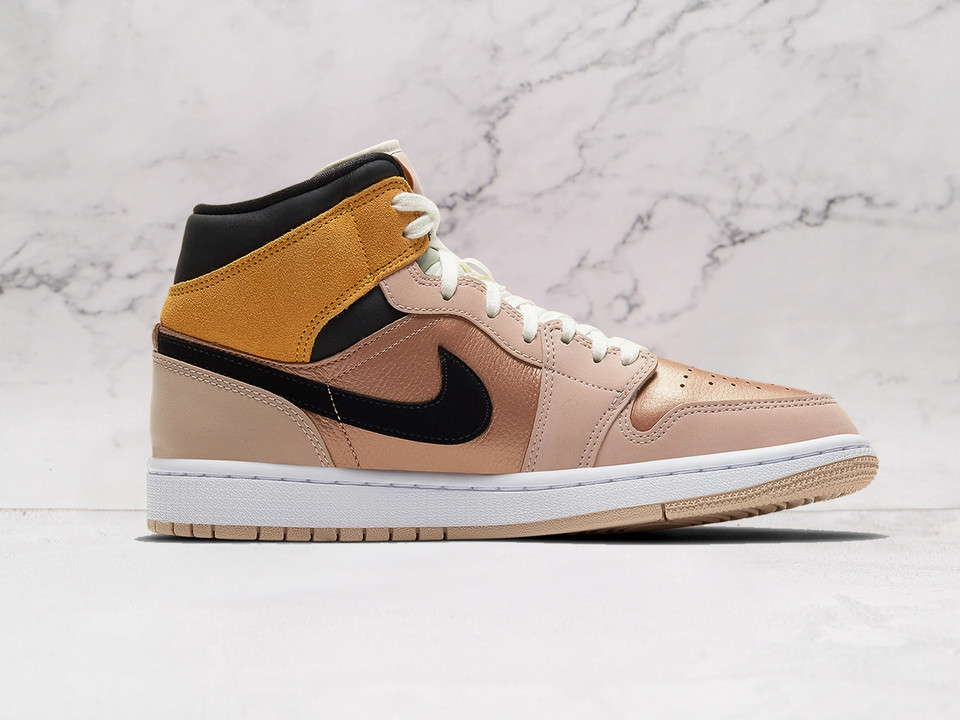Air Jordan 1 Mid SE 'Particle Beige' – Elegant Mid-Top Sneaker