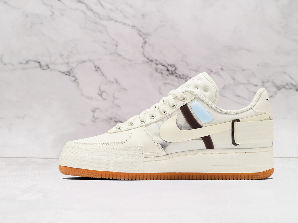 Nike Air Force 1 Type 'Sail Gum' – Modern Design with Gum Rubber Accents Nike Air Force 1 Type 'Sail Gum' – Modern Design with Gum Rubber Accents