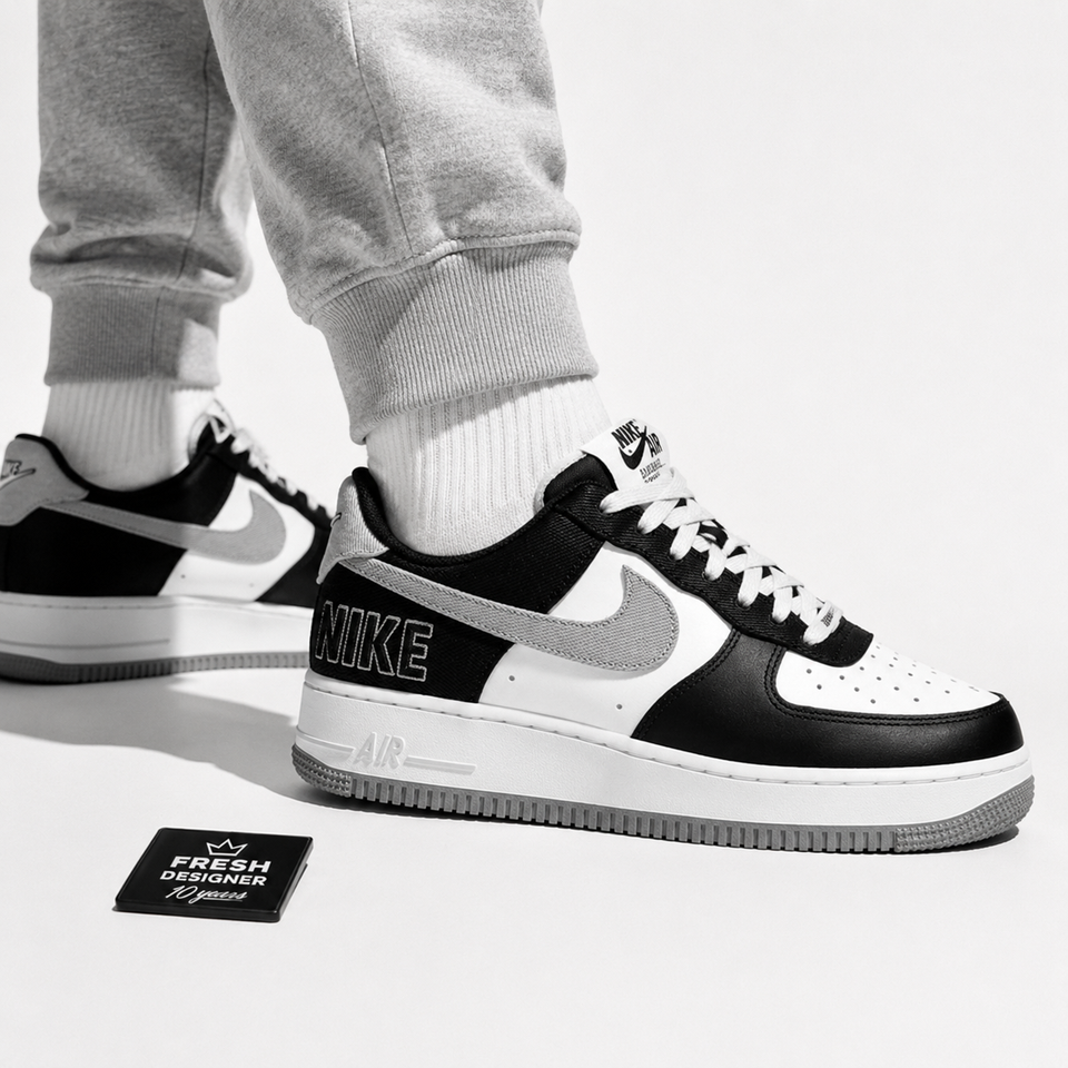 Air force 1 EMB Raiders Black white