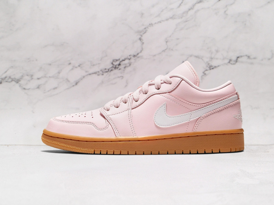 Air Jordan 1 Low 'Arctic Pink Gum' – Arctic Pink Leather with White Accents and Gum Rubber Outsole