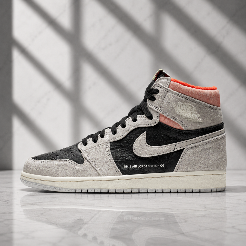 Air jordan 1 High Retro Neutral Grey Hyper Grimson