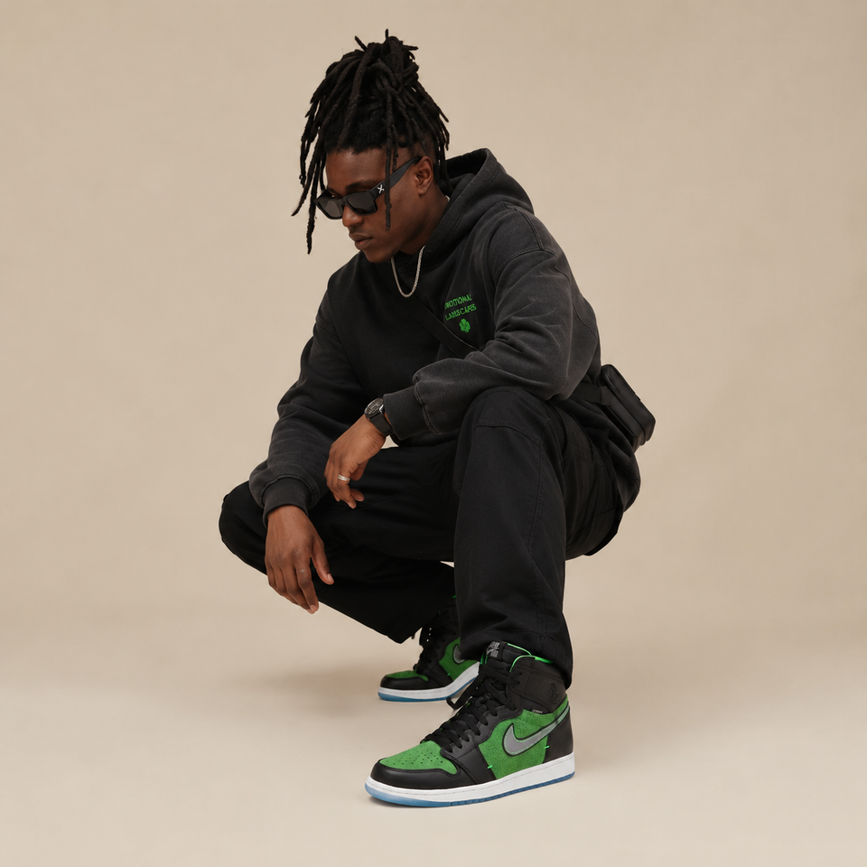 Air jordan 1 Retro High Zoom Zen green