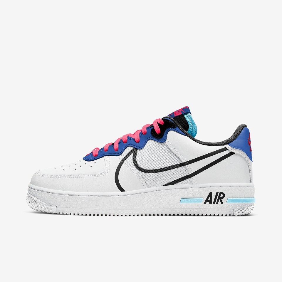 Nike Air Force 1 Low React 'Astronomy Blue Laser Crimson'