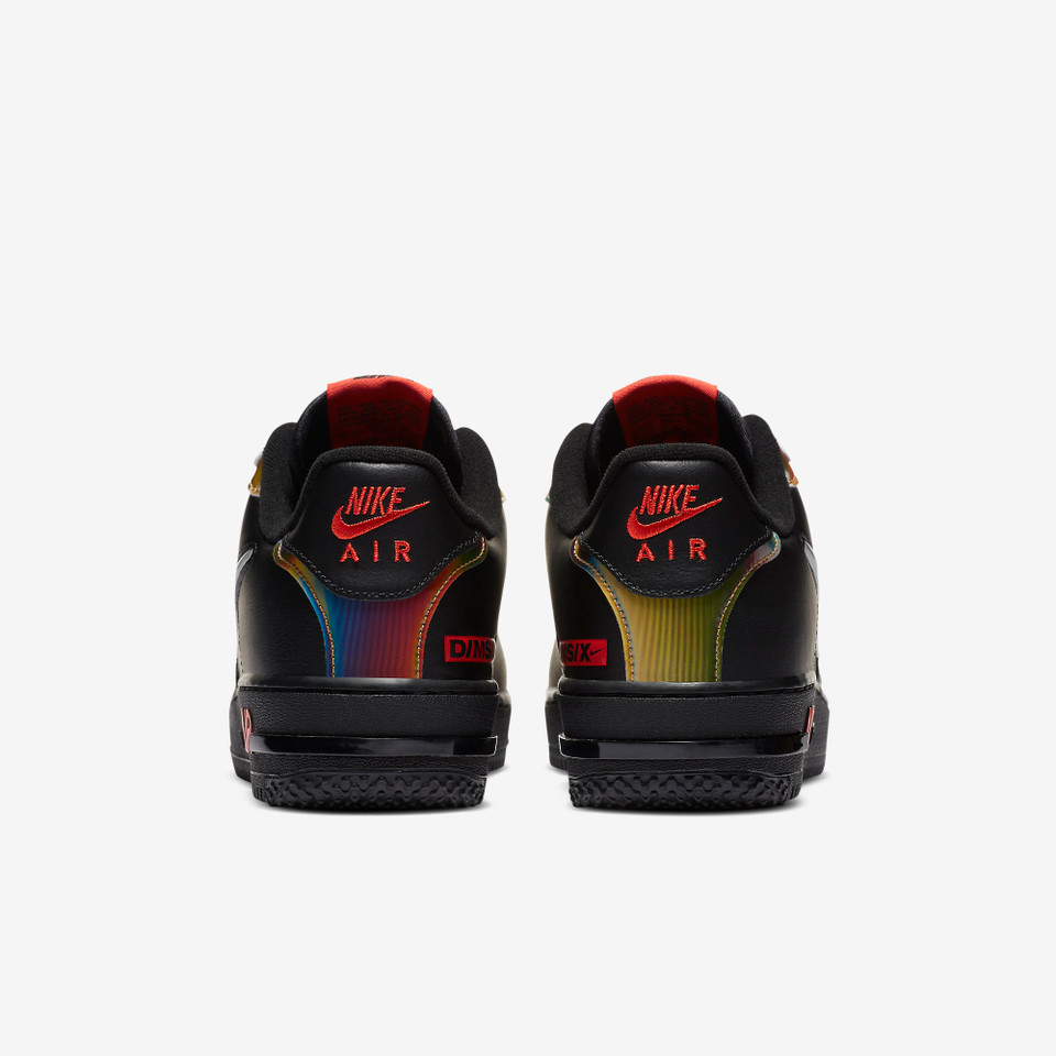 Air force 1 React Black red Habanero red