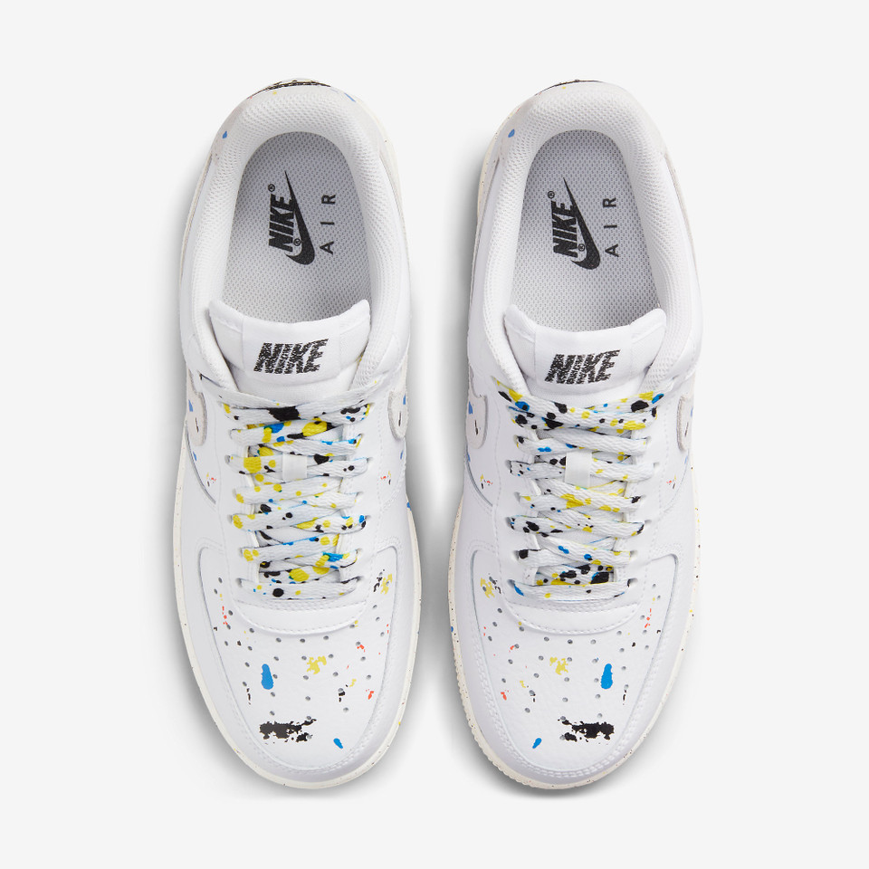 Air force 1 Lv8 Paint splatter White