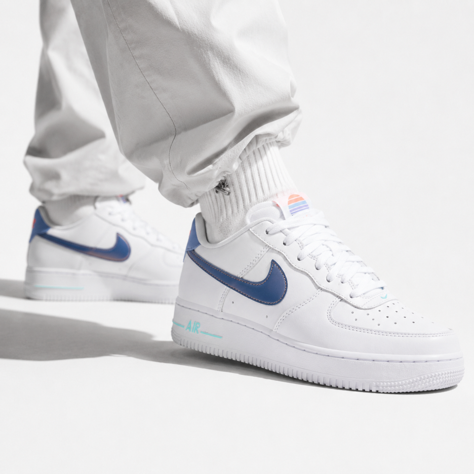Air force 1 Lv8 White dark purple dust