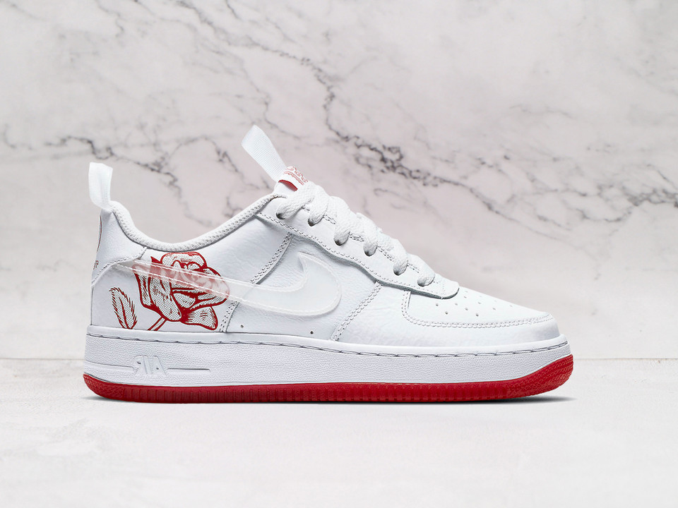 Nike Air Force 1 Bodega Plastic Bag – White Leather Upper with Plastic Overlays and 'Thank You' Message Nike Air Force 1 Bodega Plastic Bag – White Leather Upper with Plastic Overlays and 'Thank You' Message