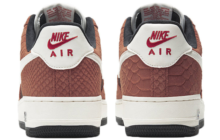 Air force 1 Red bark snake skin