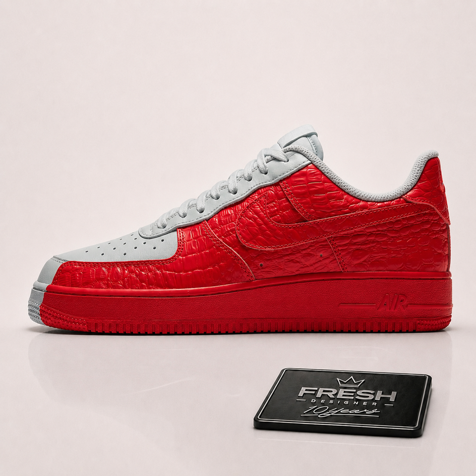 Air force 1 Split White red