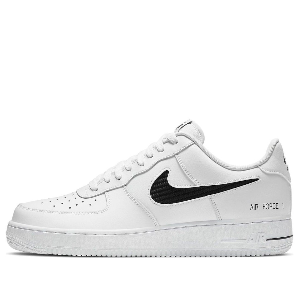 Air force 1 White black Cut-out