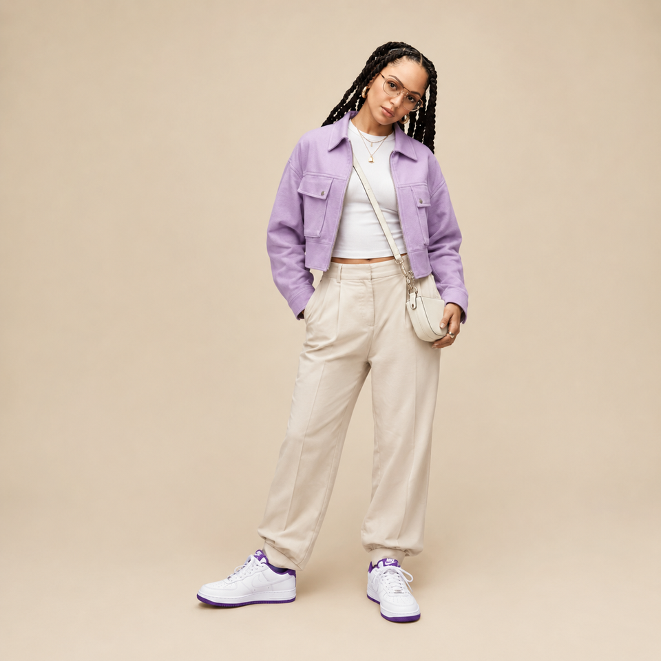 Air Force 1 Low '07 White Voltage Purple