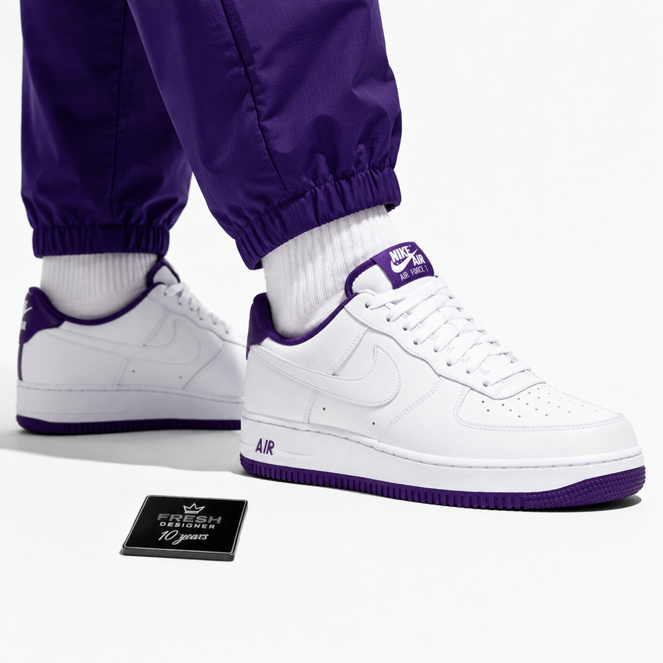 Air Force 1 Low '07 White Voltage Purple