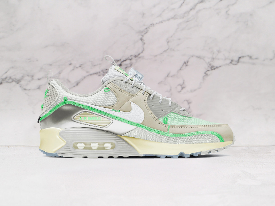 Nike Air Max 90 Sail Neon Green – Light Bone and White Upper