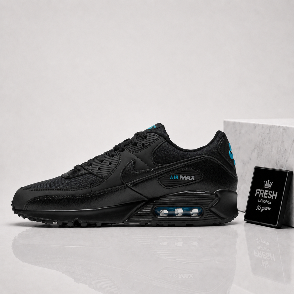 Air max 90 Black Laser blue