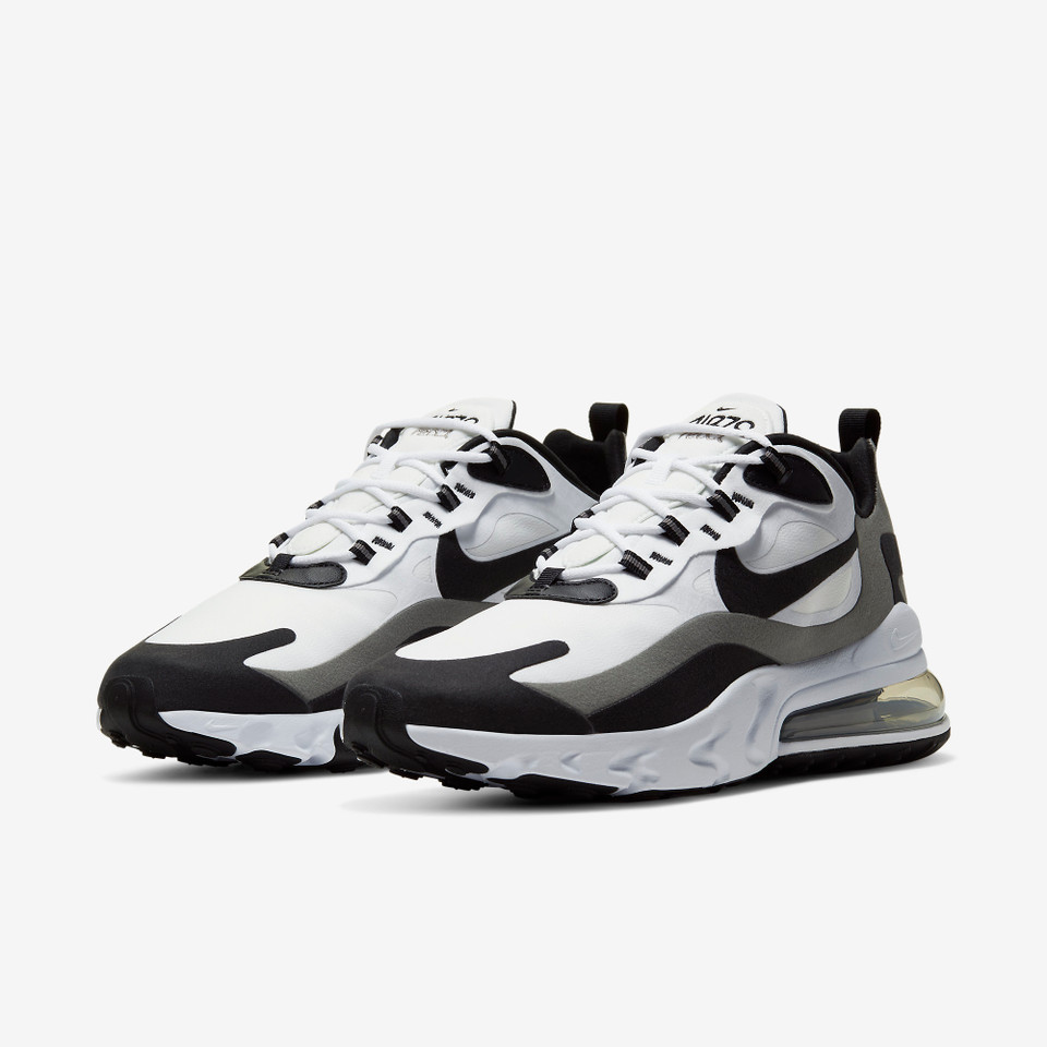 Air max 270 React White black Metallic Pewter