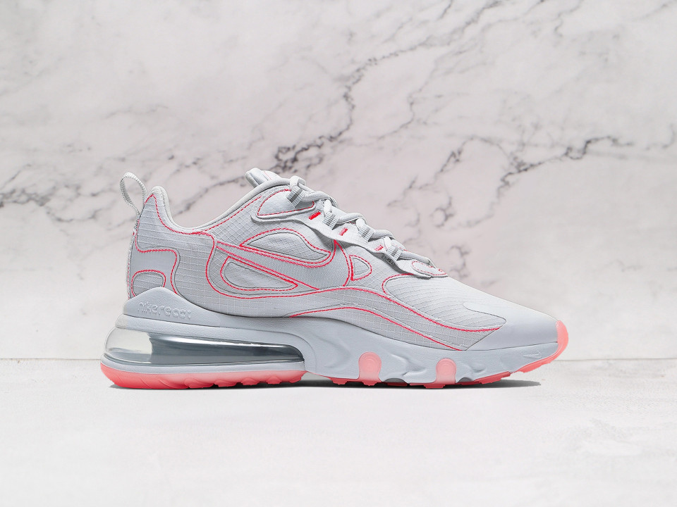 Nike Air Max 270 React 'Stitch White Flash Crimson' – White with Crimson Accents Nike Air Max 270 React 'Stitch White Flash Crimson' – White with Crimson Accents
