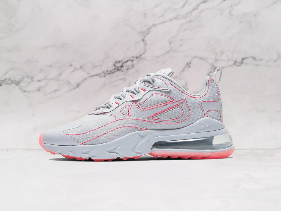 Nike Air Max 270 React 'Stitch White Flash Crimson' – White Upper with Crimson Accents Nike Air Max 270 React 'Stitch White Flash Crimson' – White Upper with Crimson Accents